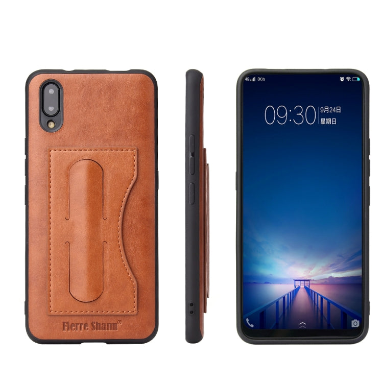 Fierre Shann Full Coverage Protective Leather Case for vivo NEX,  with Holder & Card Slot