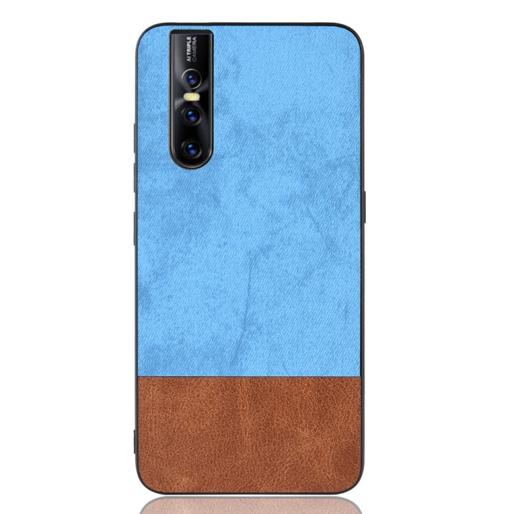 Shockproof Color Matching Denim PC + PU + TPU Case for Vivo V15 Pro