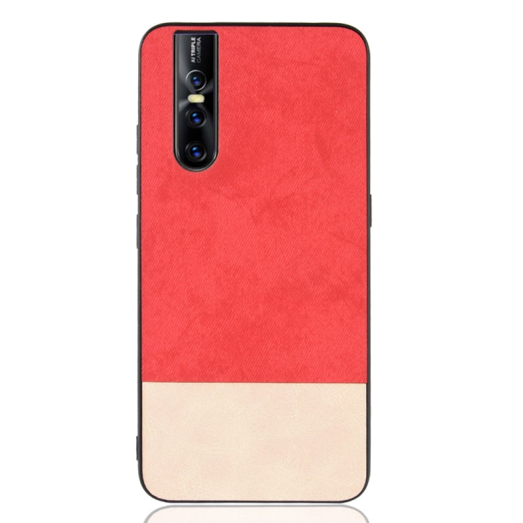 Shockproof Color Matching Denim PC + PU + TPU Case for Vivo V15 Pro