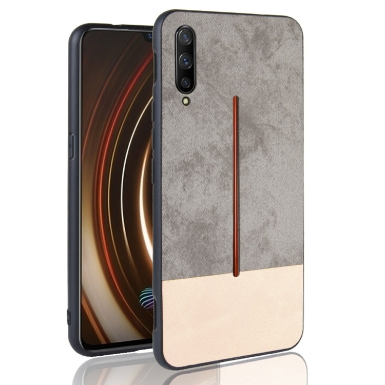 Shockproof Color Matching Denim PC + PU + TPU Case for Vivo iQOO