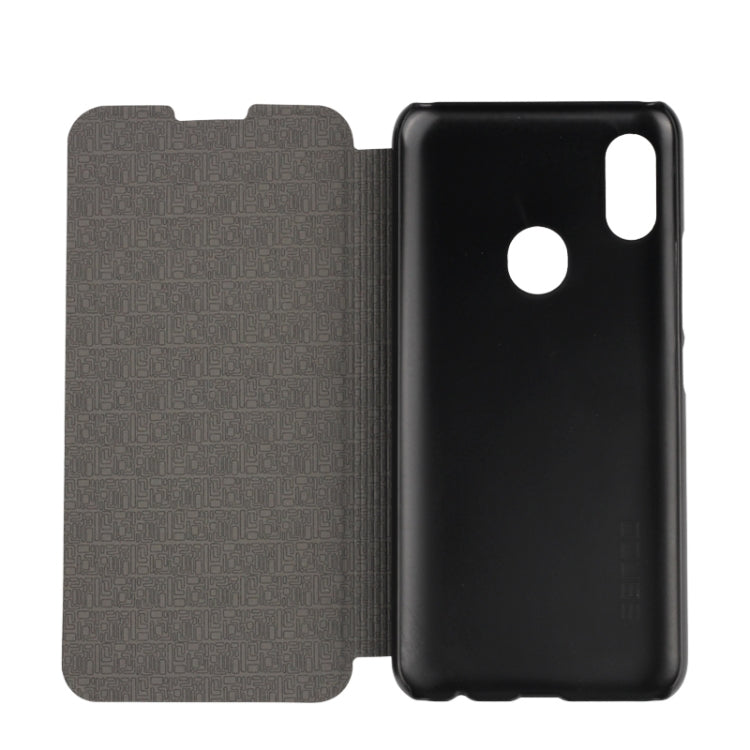 OCUBE Spring Texture Horizontal Flip Leather Case for UMIDIGI F1 Play / F1 with Holder(Gold)