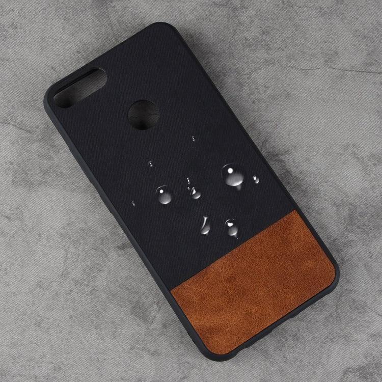 Shockproof Color Matching Denim PU + TPU Case for Tecno HOT 6 PRO X608