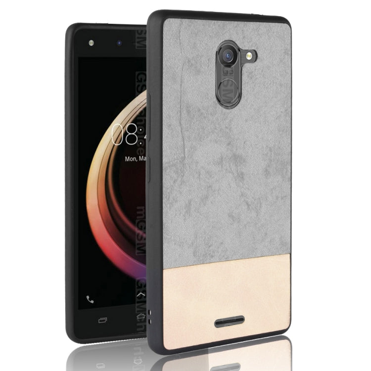 Shockproof Color Matching Denim PU + TPU Case for Tecno HOT 4 X557