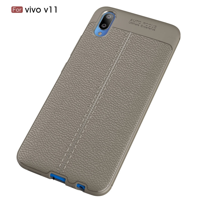 Litchi Texture TPU Shockproof Case for Vivo V11 (V11 Pro)