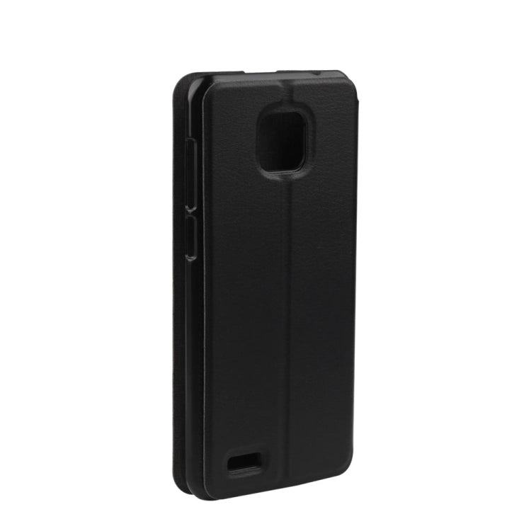 Ulefone Spring Texture Horizontal Flip Leather Case for Ulefone Note 7 with Holder(Black)