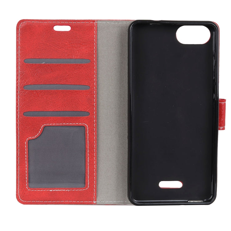 For Wiko Tommy 3 Retro Crazy Horse Texture Horizontal Flip Leather Case with Holder & Card Slots & Wallet &   Photo & Environmental PU