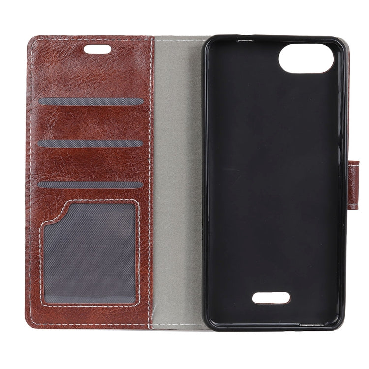 For Wiko Tommy 3 Retro Crazy Horse Texture Horizontal Flip Leather Case with Holder & Card Slots & Wallet &   Photo & Environmental PU