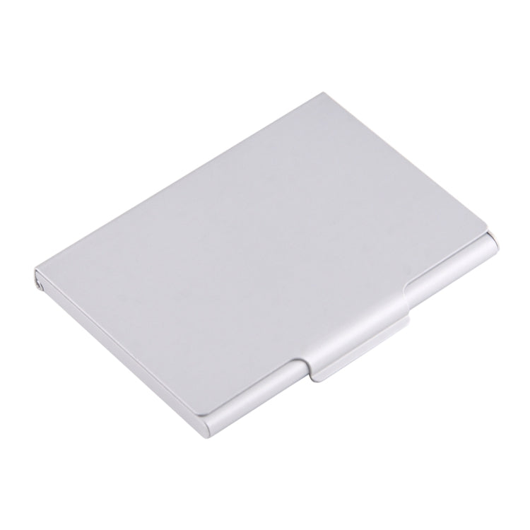 3 in 1 Memory Card Aluminum Alloy Protective Case Box for SD + TF + SIM Cards(Silver)