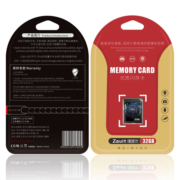 Zsuit 32GB High Speed Class10 Car Audio and Video SD Memory Card