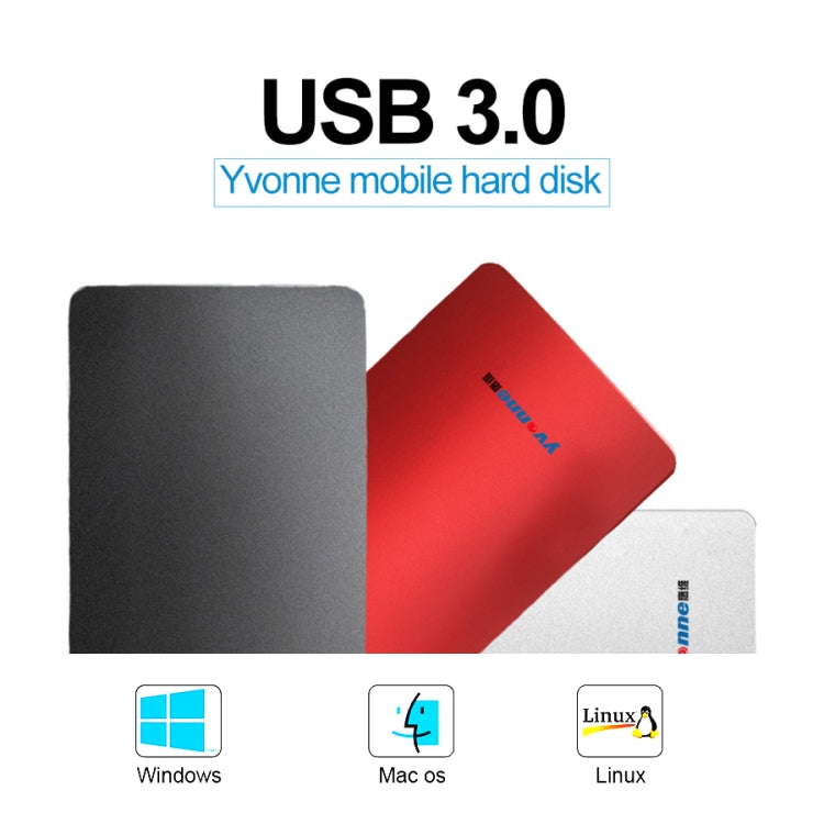 Yvonne 160GB USB 3.0 Mobile Hard Disk External Hard Drive (Black)