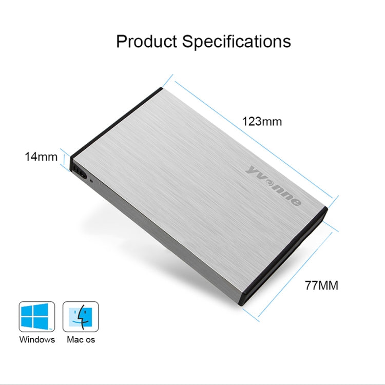 Yvonne HD218 2.5 inch USB 3.0 Mobile Hard Disk Box Mechanical SSD Solid State Enclosure