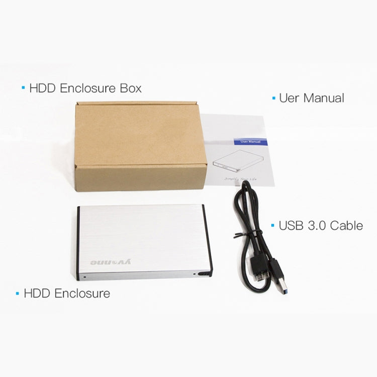 Yvonne HD218 2.5 inch USB 3.0 Mobile Hard Disk Box Mechanical SSD Solid State Enclosure