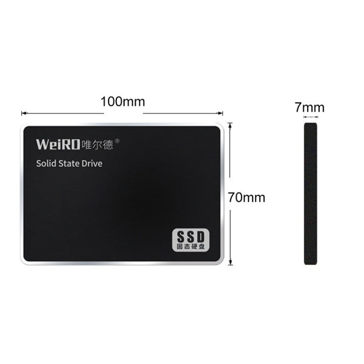 WEIRD S500 256GB 2.5 inch SATA3.0 Solid State Drive for Laptop, Desktop