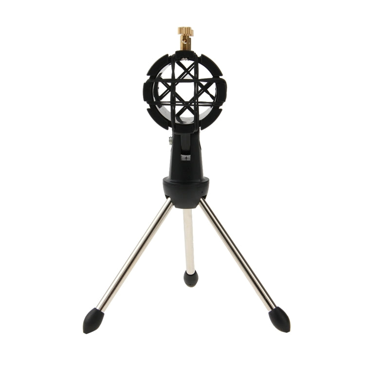 Universal Adjustable Desktop Mini Microphone Tripod Stand with Windscreen Cover for Diameter 21-35cm Microphone