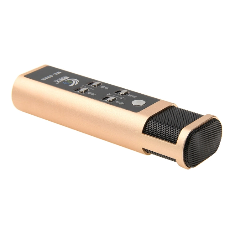 Stylish Microphone with Audio Cables & Charging Cable & Headphone for iPhone & Android Smart Phone(Gold)