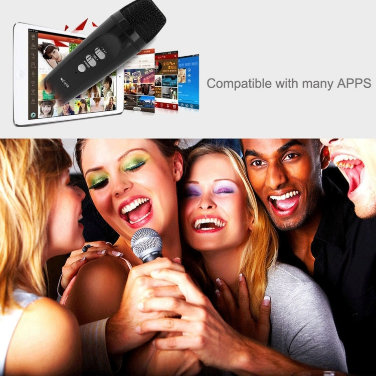Stylish Microphone with Audio Cables & Charging Cable & Headphone for iPhone & Android Smart Phone(Black)