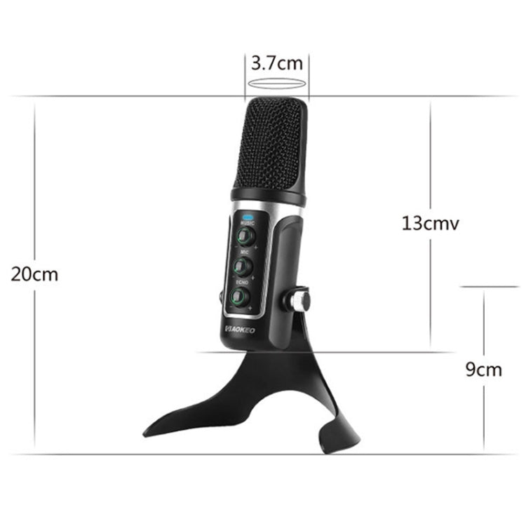 RODD Warrior USB ECHO Sound Recording Condenser Microphone with Holder, Compatible with PC / Mac for Live Broadcast Show, KTV, etc.(Blue)