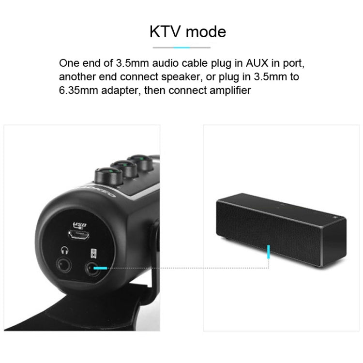 RODD Warrior USB ECHO Sound Recording Condenser Microphone with Holder, Compatible with PC / Mac for Live Broadcast Show, KTV, etc.(Blue)