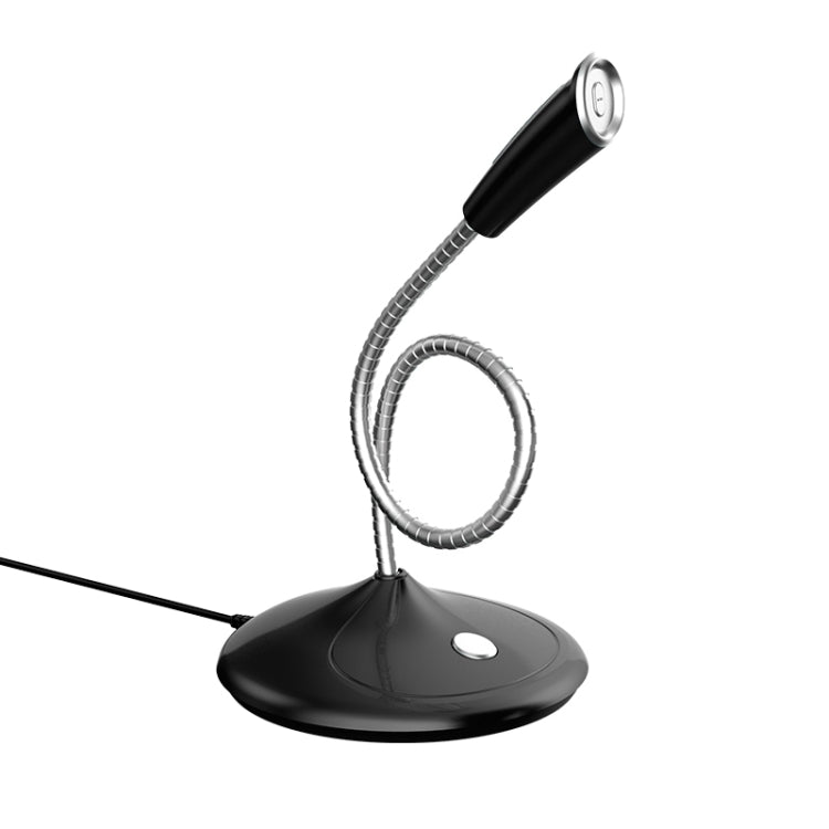 BK Desktop Gooseneck Adjustable 3.5mm Plug Wired Omnidirectional Mic Audio Microphone, Compatible with PC / Mac for Live Broadcast, Show, KTV, Online Chatting, etc.