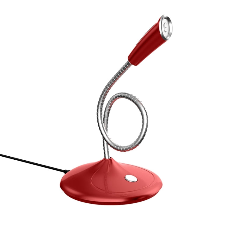 BK Desktop Gooseneck Adjustable 3.5mm Plug Wired Omnidirectional Mic Audio Microphone, Compatible with PC / Mac for Live Broadcast, Show, KTV, Online Chatting, etc.