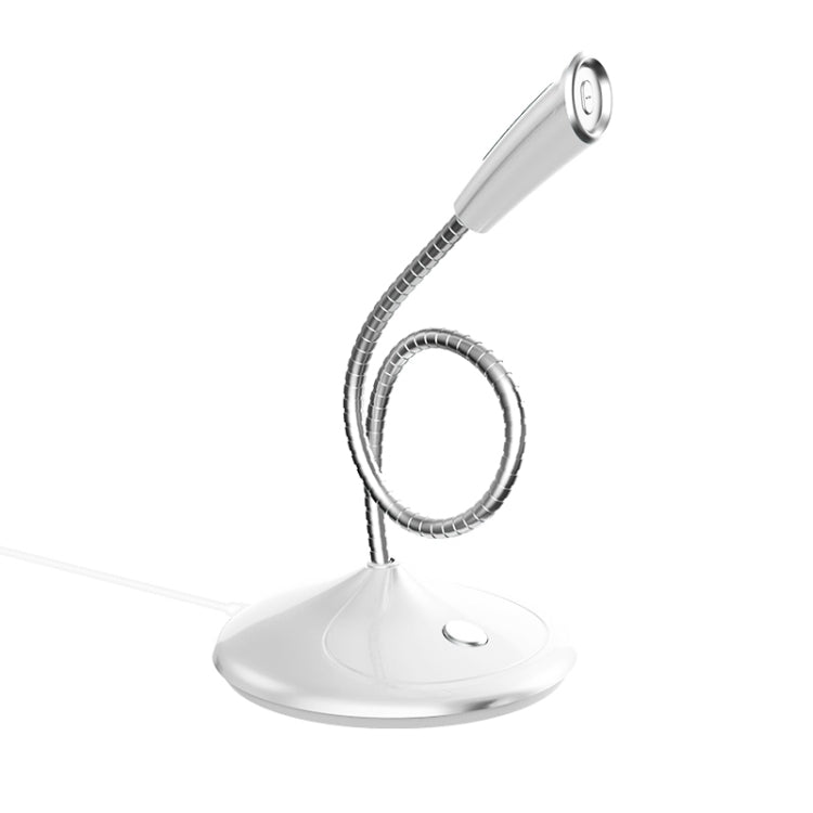 BK Desktop Gooseneck Adjustable 3.5mm Plug Wired Omnidirectional Mic Audio Microphone, Compatible with PC / Mac for Live Broadcast, Show, KTV, Online Chatting, etc.