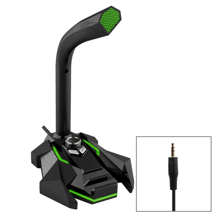 GK Desktop 3.5mm Wired Dual Mic Condenser Microphone, Compatible with PC / Mac for Live Broadcast, Show, KTV, etc.
