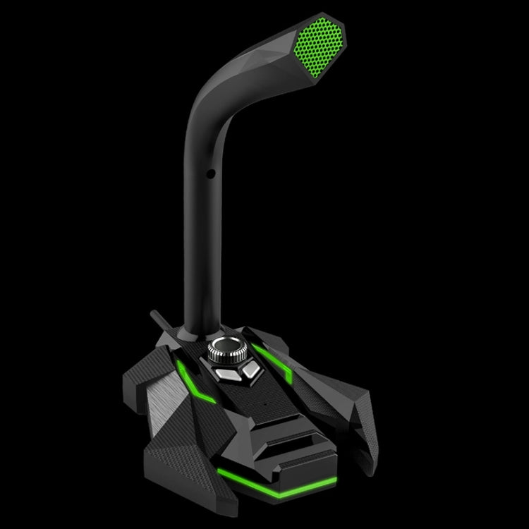 GK Desktop 3.5mm Wired Dual Mic Condenser Microphone, Compatible with PC / Mac for Live Broadcast, Show, KTV, etc.