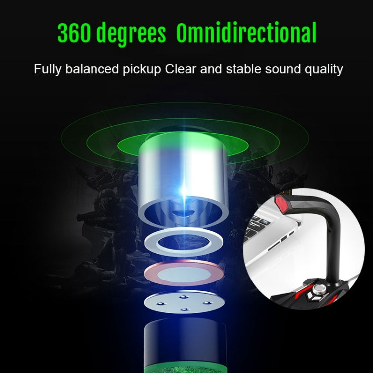 GK Desktop 3.5mm Wired Dual Mic Condenser Microphone, Compatible with PC / Mac for Live Broadcast, Show, KTV, etc.