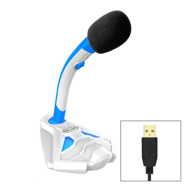 K1 Desktop Omnidirectional USB Wired Mic Condenser Microphone with Phone Holder, Compatible with PC / Mac for Live Broadcast, Show, KTV, etc