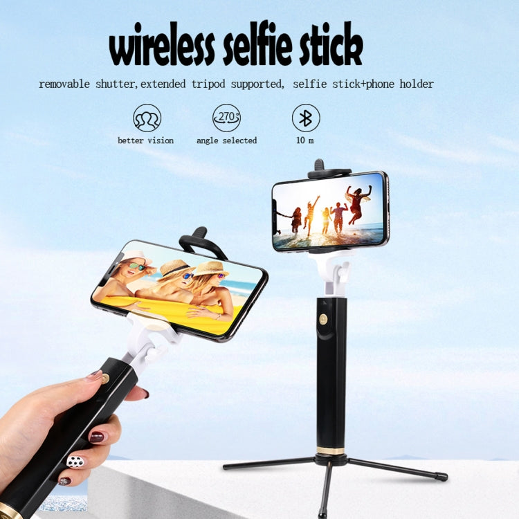 K08 Portable Foldable Wireless Bluetooth Shutter Remote Selfie Stick