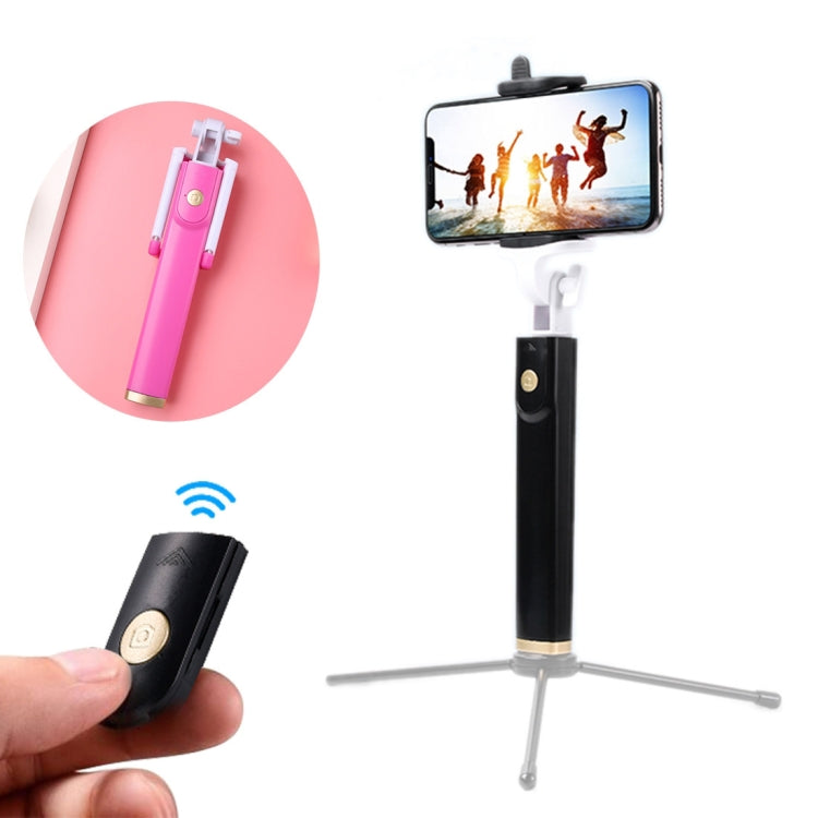 K08 Portable Foldable Wireless Bluetooth Shutter Remote Selfie Stick