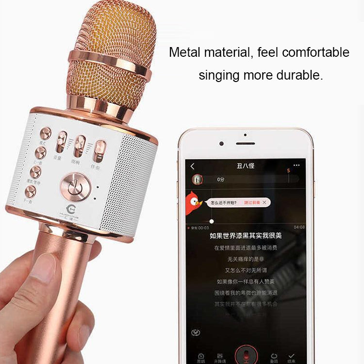 GK38 Live Karaoke Microphone Wireless Bluetooth Microphone, Support TF Card