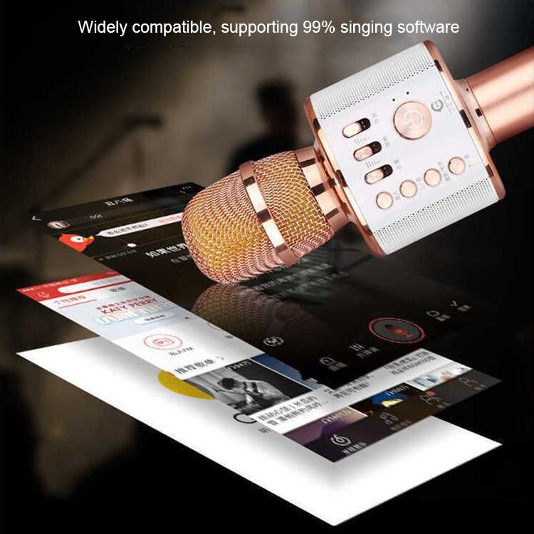 GK38 Live Karaoke Microphone Wireless Bluetooth Microphone, Support TF Card