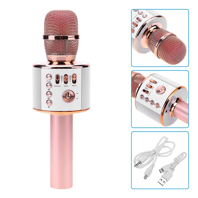 GK38 Live Karaoke Microphone Wireless Bluetooth Microphone, Support TF Card