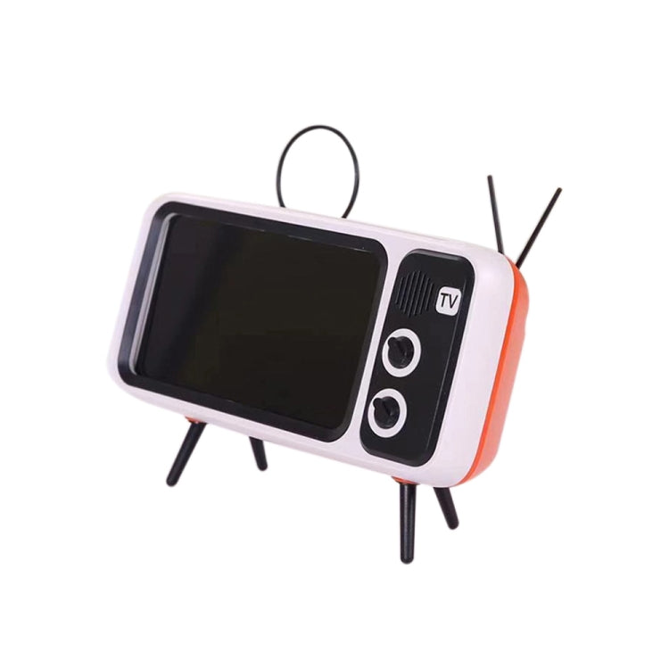 PTH-800 3W Retro TV Modeling Wireless Bluetooth Speaker with Mobile Phone Holder & Radio Function, Support Card & Call