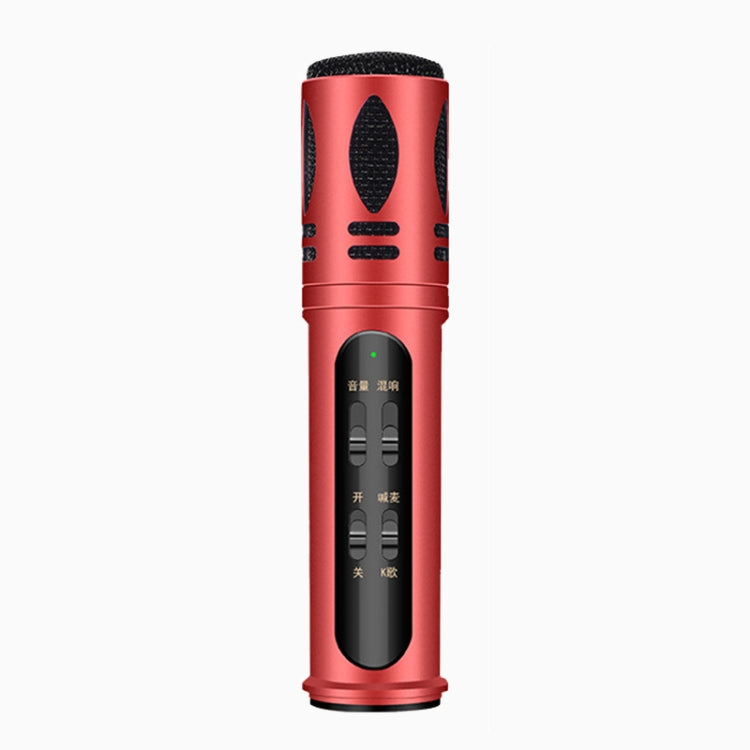 K13 DC 5V Capacitive K Song Live Shouting Mai Microphone Dual Mobile Phone Recording Bracket Kit