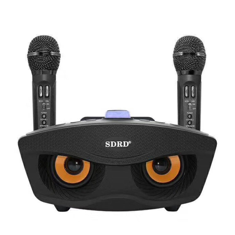 SD-306 2 in 1 Family KTV Portable Wireless Live Dual Microphone + Bluetooth Speaker
