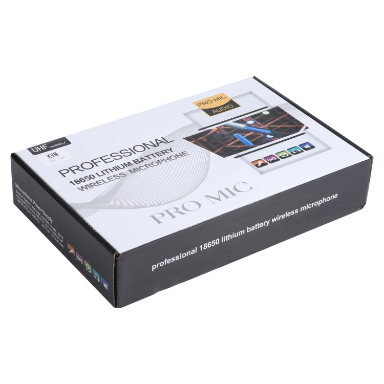 KVM KV-28 1-to-2 Handheld UHF/VHF Wireless Microphones with Receiver(Black)