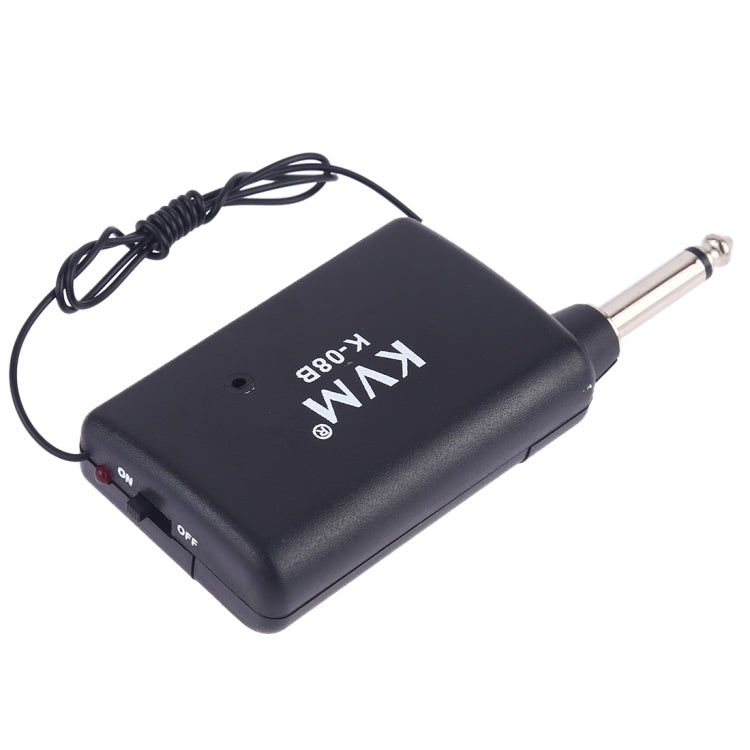 KVM K-08B Lavalier Wireless Microphone with Receiver(Black)