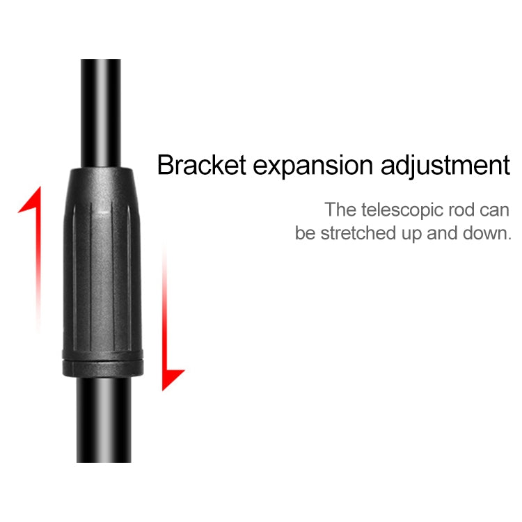 Desktop Mobile Phone Overhead Bracket Photography Micro-Course Video Recording Live Broadcasting Tripod,Single-camera Setup + Light Supplementary Lamp