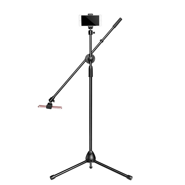 Desktop Mobile Phone Overhead Bracket Photography Micro-Course Video Recording Live Broadcasting Tripod,Dual-camera Setup