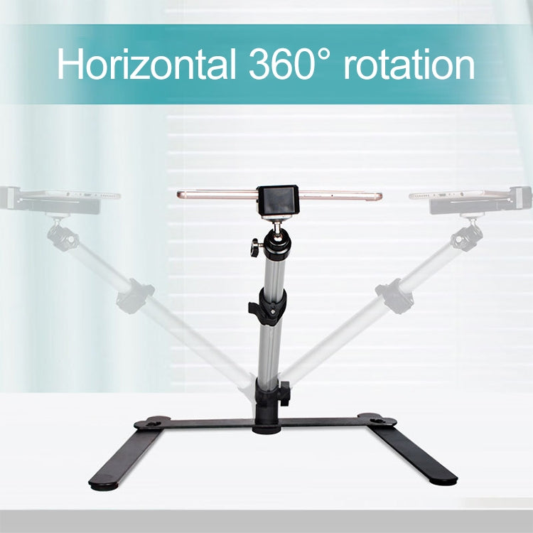 Multifunctional Adjustable 360 Degrees Rotation Photography Calligraphy Live Broadcasting Video Recording Mobile Phone Overhead Bracket with Bluetooth Remote Control