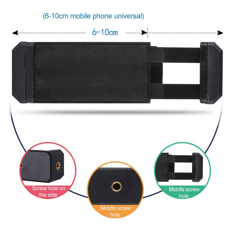 Tricolor Light Supplement Photography Micro-Course Video Recording Mobile Phone Overhead Bracket