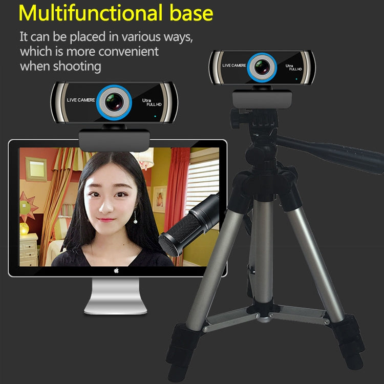 ONTOP UHD-920U 1080P Live Broadcast  HD Desktop WebCam with Microphone