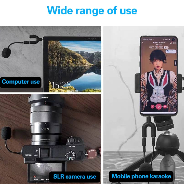 ZJ002MR-01 4 Level Pin 3.5mm Plug Bluetooth Wireless Interpreter Tour Guide Megaphone Straight Microphone