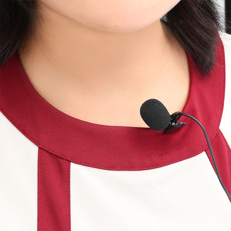 ZJ002MR Mono 3.5mm Straight Plug Car Sun Visor Wireless Interpreter Tour Guide Megaphone Lavalier Wired Microphone, Length: 3m