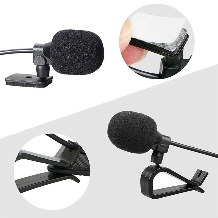 ZJ015MR Mono 2.5mm Angle Head Plug Car Navigation DVD External Paste Microphone, Length: 3m