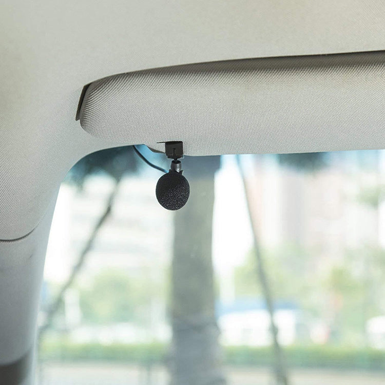 ZJ015MR Stereo 2.5mm Angle Head Plug Car Navigation DVD External Paste Microphone, Length: 3m