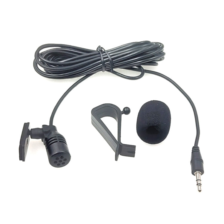 ZJ015MR Stereo 2.5mm Straight Plug Car Navigation DVD External Paste Microphone, Length: 3m