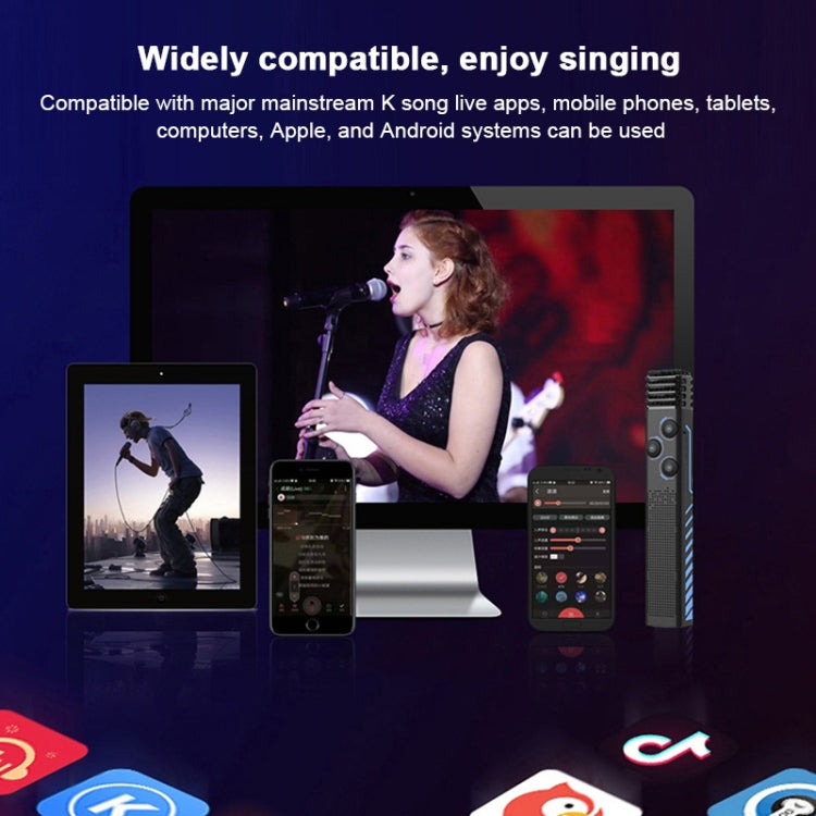 M11 Bluetooth 4.2 Mobile Phone Wireless Bluetooth Karaoke Microphone Speaker